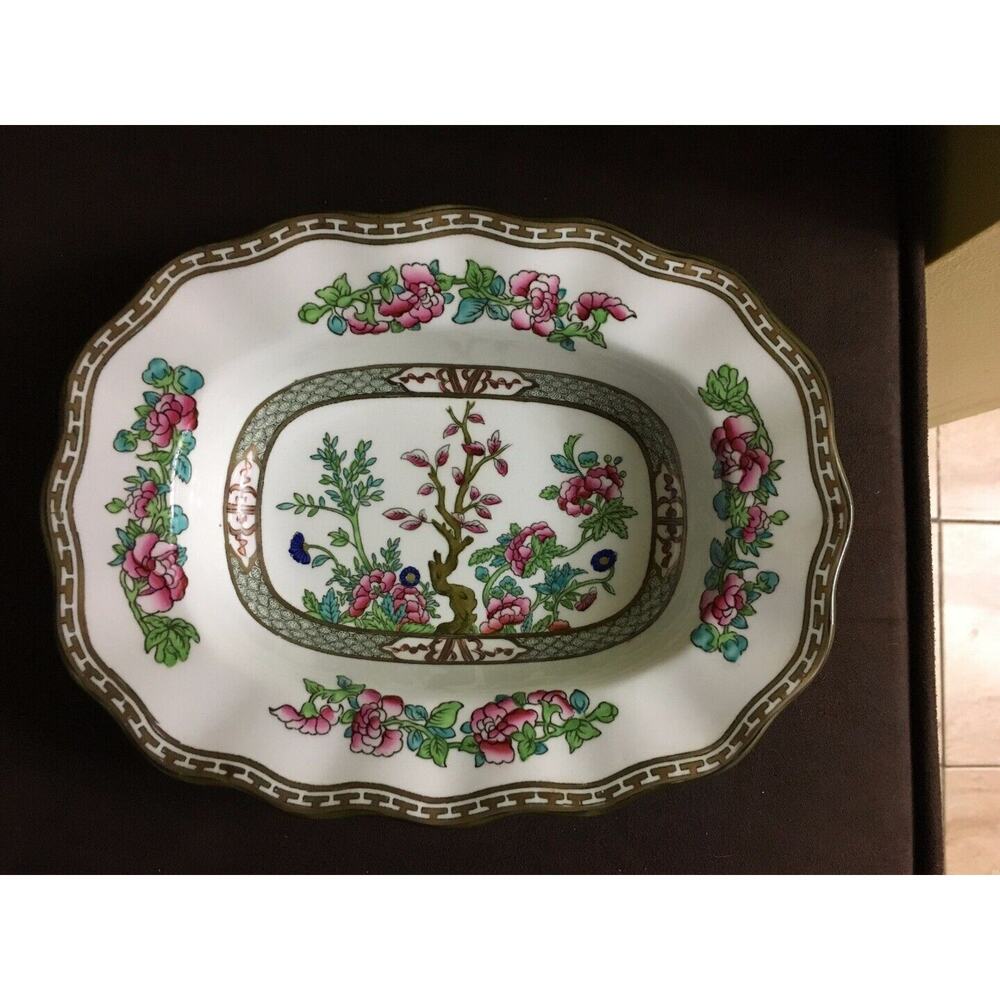 VINTAGE Coalport CHINA Indian Tree Pattern SET OF THREE Oval VEGETABLE Dishes - Picture 5 of 11